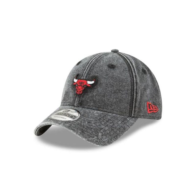 NBA Chicago Bulls Team Loyal 9Twenty Adjustable (ZCY9248) - Black New Era Caps